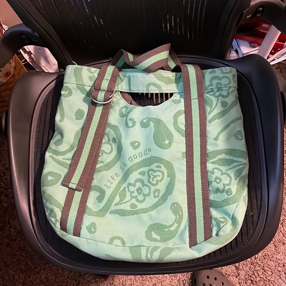 Life is good paisley bag